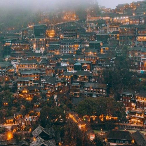 Thiên hộ Miêu Trại – ngôi làng cổ độc đáo ở Tây Giang - Trung Quốc